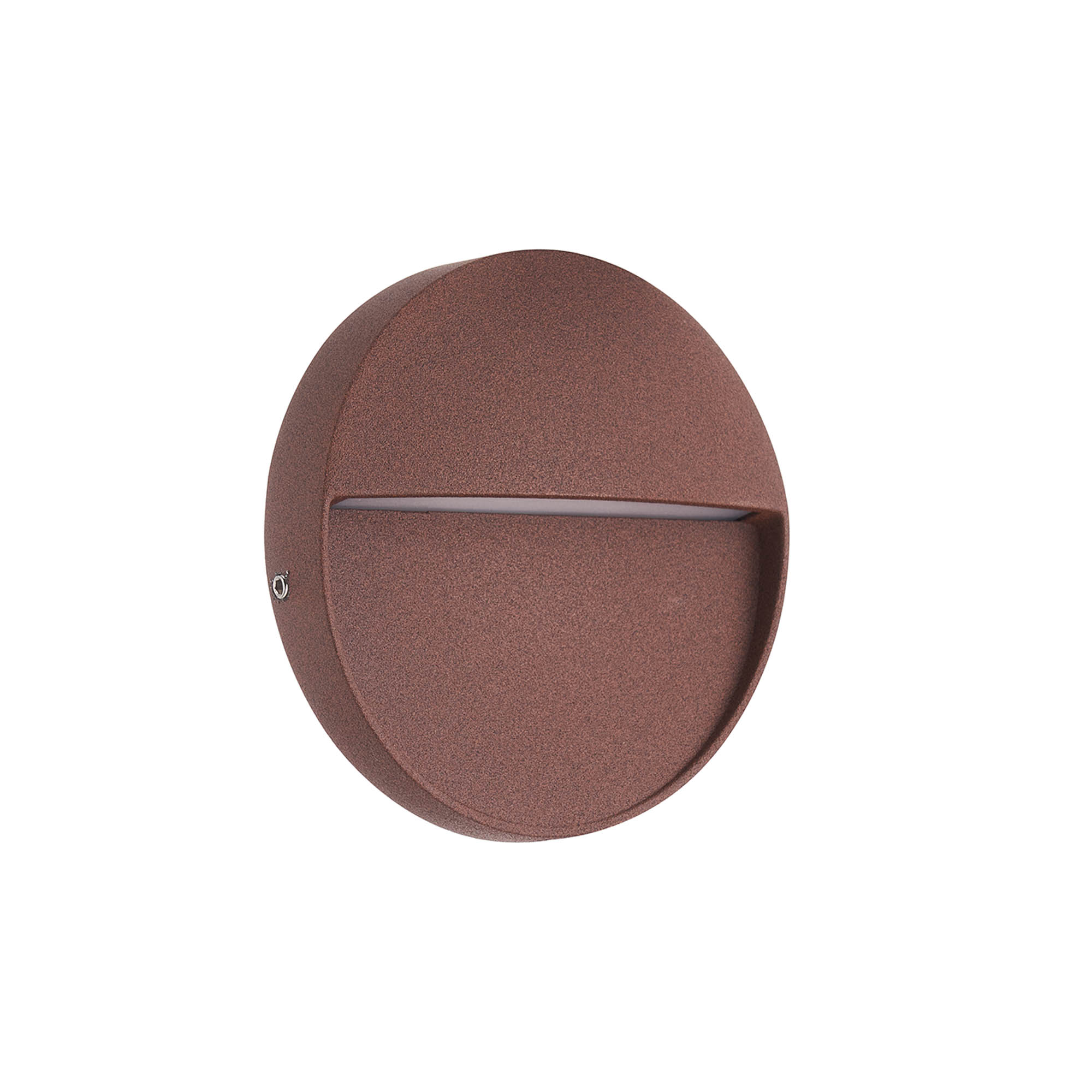 M7641  Baker Small Round Wall Lamp 3W LED IP54 Rust Brown
